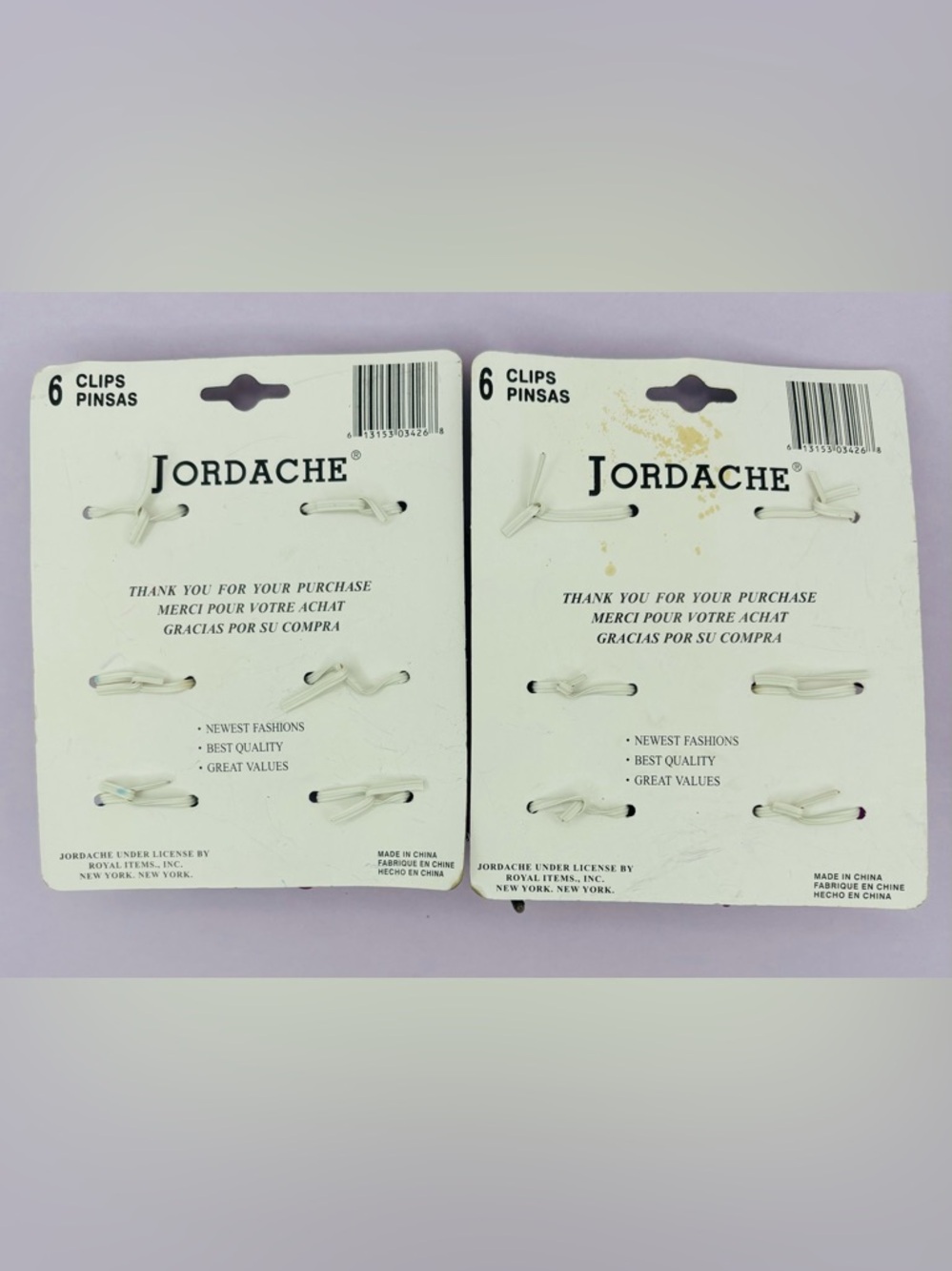Vintage Jordache Multi-Color Hair Claw Clips - Set of 12 - Picture 2 of 2